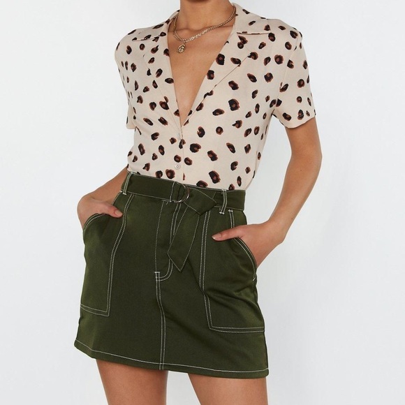 Nasty Gal Dresses & Skirts - Nasty Gal Utility Stitch Skirt